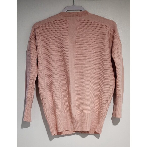 Vintage Pendleton Womens V-Neck Cardigan Sweater Pink 3/4 Sleeve Size PS - Picture 3 of 9